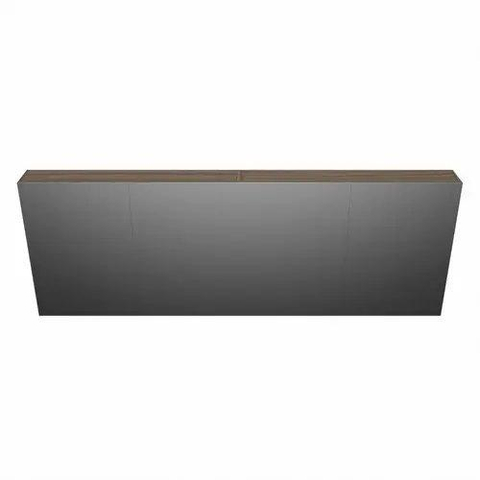Mondiaz CUBB armoire miroir - 200x70x16 cm - 4 portes - mocha SW1590117
