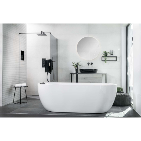 Plieger Ambi Round miroir – rond Ø 80 cm – LED indirecte tout autour – Argent SW225413