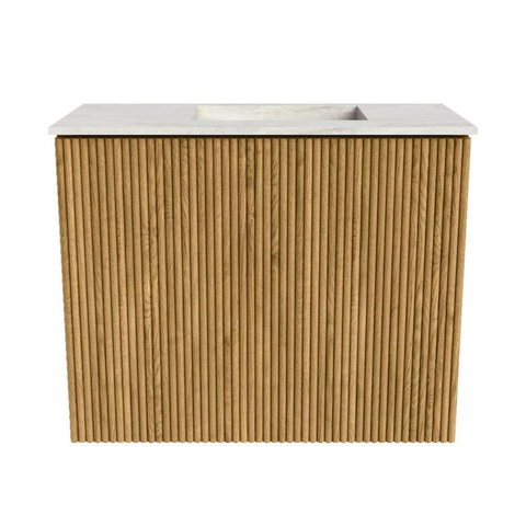 Mondiaz JOYA-DLUX 50cm toiletmeubel - kleur Oak - Wastafel FAYE positie Rechts 1 kraangat kleur Ostra. SW1422172