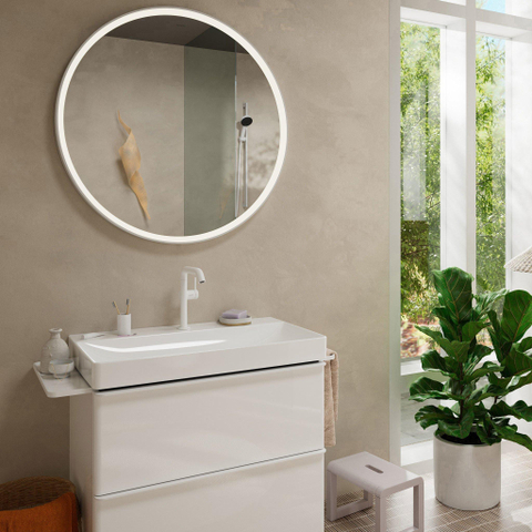 Hansgrohe Tecturis s 1 greeps wastafelkraan - 210 Fine - coolstart - draaibare uitloop en PushOpen - mat wit SW918662