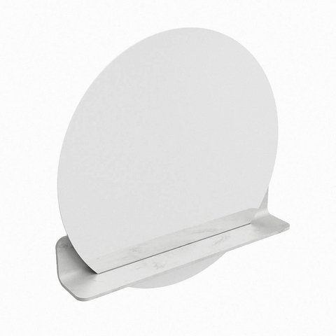 Mondiaz SPOT miroir – Ø 70 cm – avec tablette – Opalo (marbre blanc) SW1235654