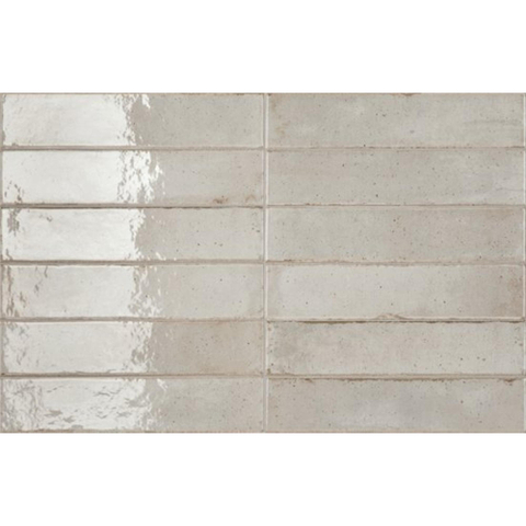 ÉCHANTILLON Ceralto Pavero Core Carrelage mural - 6X27cm - 7.7mm - Rectangle - Oyster Brillant SW1220887