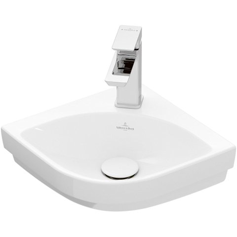 Villeroy & Boch Subway 3.0 hoekfontein - 32cm - 1 kraangat - zonder overloop - White Alpine (glans wit) SW641579