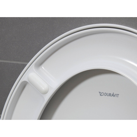 Duravit No.1 DuraStyle Basic WC-zitting - 37.3x43x4.3cm - kunststof - wit glanzend SW242800
