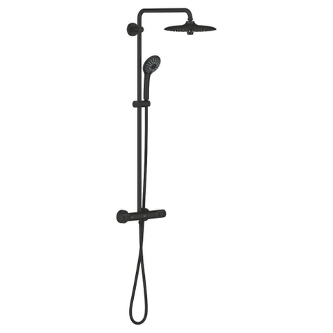 Grohe Vitalio Joy Douchesysteem - met thermostaatkraan - matte black (mat zwart) SW1440546