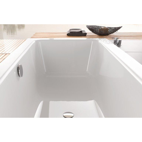 Bette One feuille de bain acier rectangulaire 160x70x42cm blanc mat 0371811