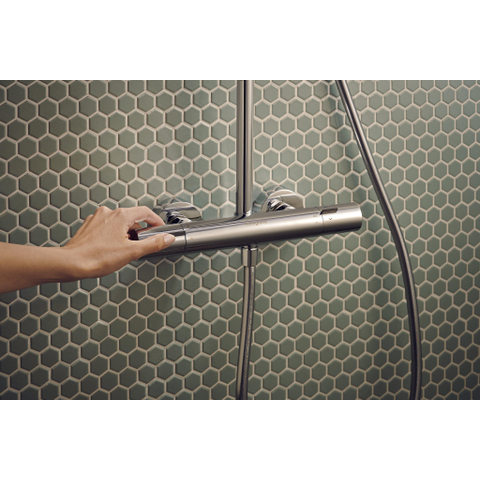 Hansgrohe Activera Q colonne de douche - 29x18cm - thermostatique - ecosmart+ - chromé SW1566676