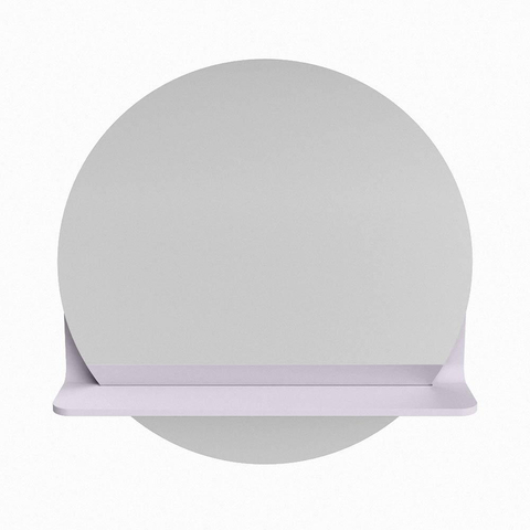 Mondiaz SPOT miroir – Ø 50 cm – avec tablette – Cale (gris clair) SW1235494