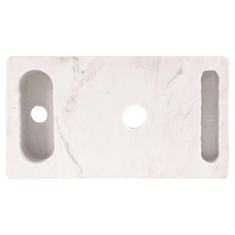 Differnz Hura lave-mains - 40x22x9cm - 1 trou robinet - sans bonde - blanc SW1236902