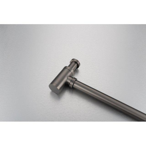 QeramiQ Fuente pack lave-mains – 38 x 24 x 7 cm – perçage central – robinet gunmetal – sans cadre SW1111477