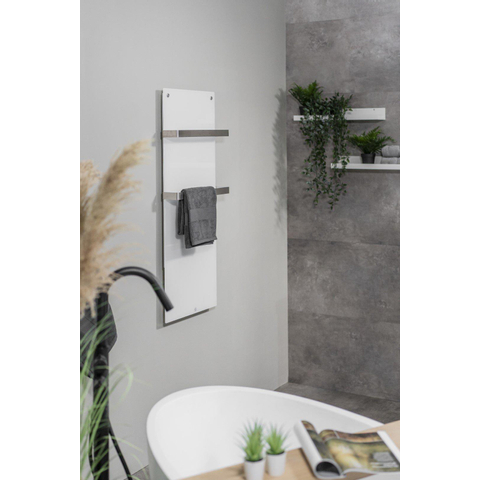 Eurom Sani 800 Comfort Panneau infrarouge salle de bains 115x55cm Wifi 800watt Verre Blanc SW716272