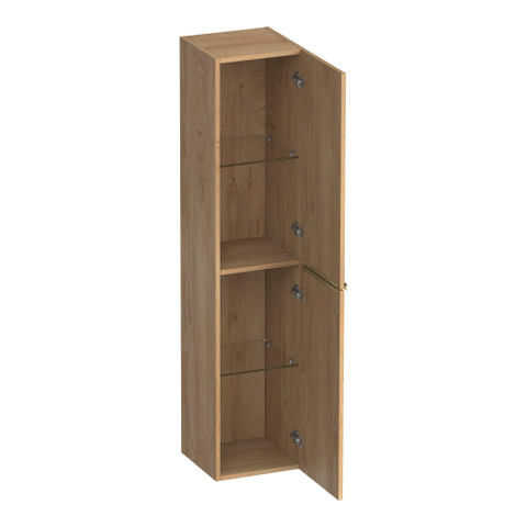 BRAUER Elevate armoire de salle de bains - 160x35x35cm - sans poignées rapportées - 2 portes - ouverture à gauche ou à droite - Forest Tan SW1199981