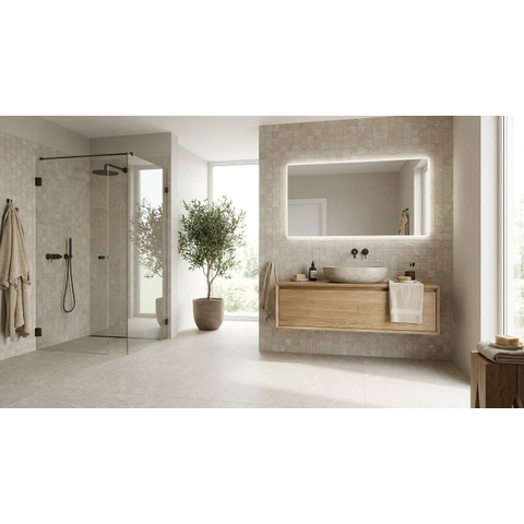 Terravito Rovella Mozaïektegel - 30x30cm - 10mm - Sand mat SW1120041