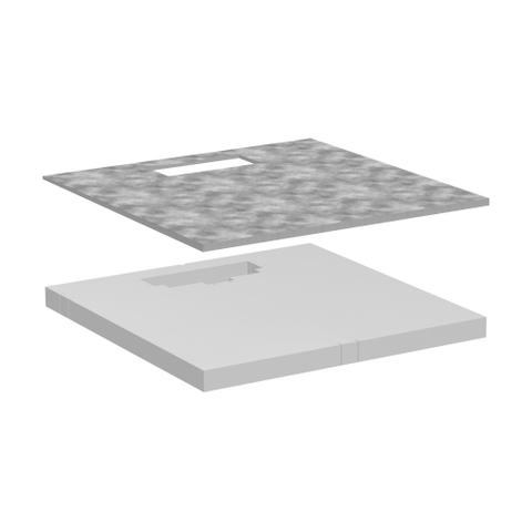 Hansgrohe RainDrain Board Douche-element - 100x100cm - incl. Installatieset SW1590278