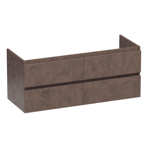 BRAUER Joy Meuble sous-lavabo 120 4 tiroirs softclose - sans poignées - 2 découpes pour siphon - Erosion SW1201044