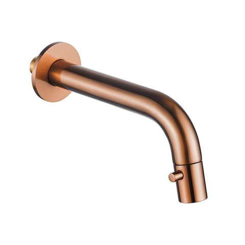 QeramiQ Fuente Fontein - 40x22x12cm - glad - halfrond - fonteinkraangat links - keramiek - fonteinkraan geborsteld koper- verlaagd sifon - afvoerplug - linnen SW1583233