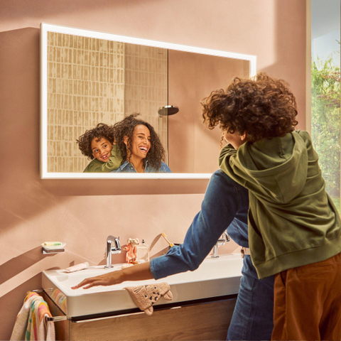 Hansgrohe Tecturis s Eengreeps wastafelkraan - 110 Fine - coolstart - met PopUp - trekwaste - hoogglans chroom SW918774