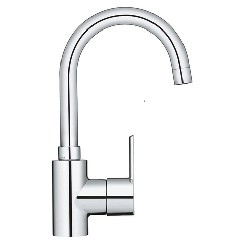 Grohe Feel Wastafelkraan - L-Size - met afvoerplug - hoge draaibare uitloop - chroom SW229112