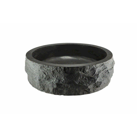 Wiesbaden Raw Waskom rond hamerslag - 40x12cm hardsteen gezoet SW110884