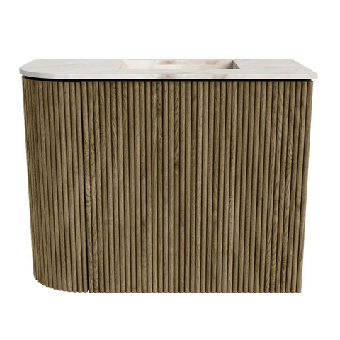 Mondiaz JOYA-DLUX 51.6cm toiletmeubel - ronding links kleur Dusk - Wastafel FAYE positie Rechts 1 kraangat kleur Frappe. SW1423088