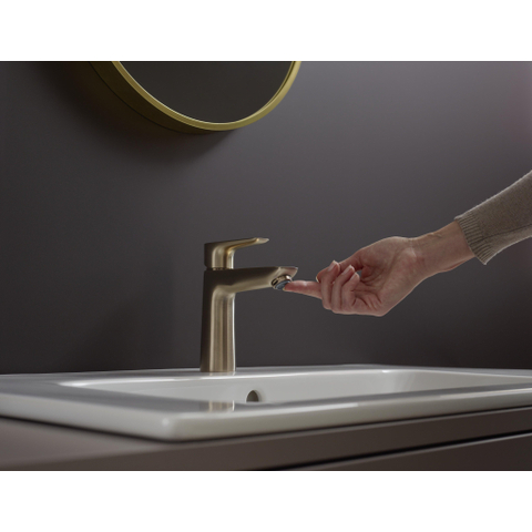 Hansgrohe Talis e 1 greeps wastafelkraan - 110 PopUp - trekwaste - geborsteld brons SW358784