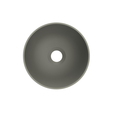 Arcqua Olivia Waskom - 22x22cm - rond - opbouw - mat beton SW1447197