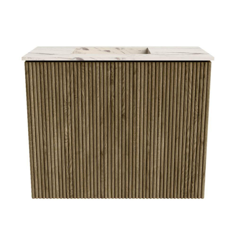Mondiaz JOYA-DLUX 50cm meuble de toilette - couleur Dusk - Vasque FAYE position Gauche 1 trou de robinet couleur Nata. SW1425880