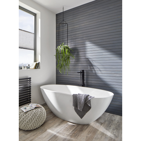 Hansgrohe Metropol Afbouwdeel - voor vrijstaande badkraan vloermontage - met omstel - met voorsprong vaste uitloop 23.5cm - mat zwart SW297543