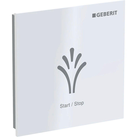 Geberit AquaClean bedieningplaat met frontbediening voor toilet 9.3x9.3cm wit SW259148