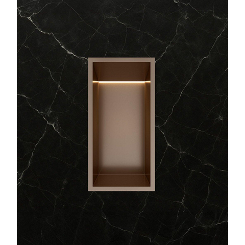 Hotbath &MORE Inbouwbox of inbouwnis - 30x15x10 - met LED - IP44 - tuscan bronze (brons) SW1246544