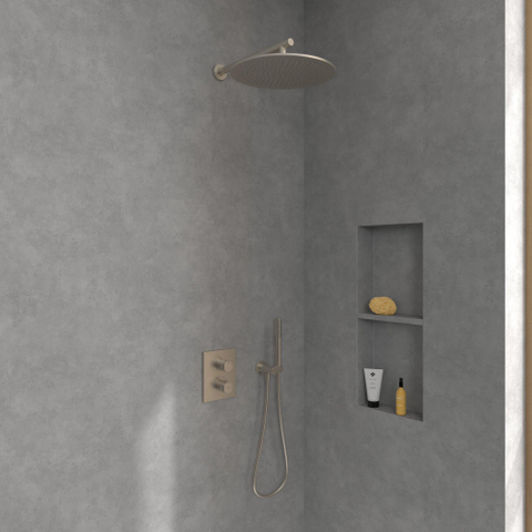 Villeroy & Boch Universal Showers regendouche - 35cm rond - Brushed Nickel (rvs) SW974346