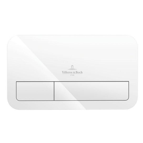Villeroy & Boch Avento pack wandcloset directflush - diepspoel - met inbouwreservoir bedieningsplaat glans CeramicPlus - Stone White (mat wit) SW956269