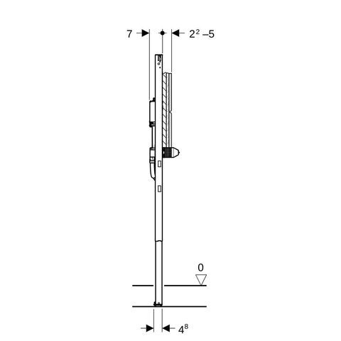 Geberit Duofix Élément d'installation encastré pour lavabo SW1237070