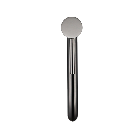 Fortifura Calvi Slim Wastafelkraan - 32cm - verhoogd - opbouw - PVD - geborsteld gunmetal (antraciet) SW766539