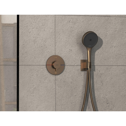 Hansgrohe Showerselect comfort s Thermostaat - inbouw - 2 functies - geborsteld brons SW918113