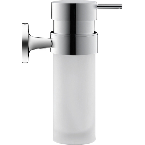Duravit Starck T Zeepdispenser - 17.6x6cm - matglas - hoogglans chroom SW297107