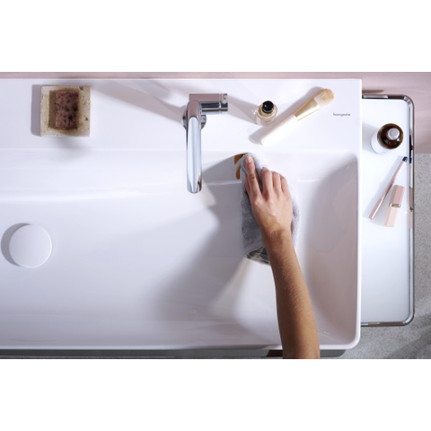 Hansgrohe Tecturis s Eengreeps wastafelkraan - 110 Fine - coolstart - zonder waste - hoogglans chroom SW918804