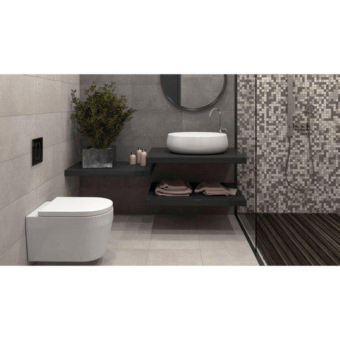ÉCHANTILLON Ceralto Alvera Facet Carrelage mural - 30x60cm - 8.5mm - Anthracite SW911819