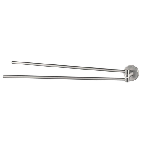 Haceka Kosmos Porte-serviettes - 42cm - double - pivotant - inox mat SW653961