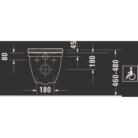 Duravit Starck 3 wandcloset 370x355x700mm diepspoel wit 0290126