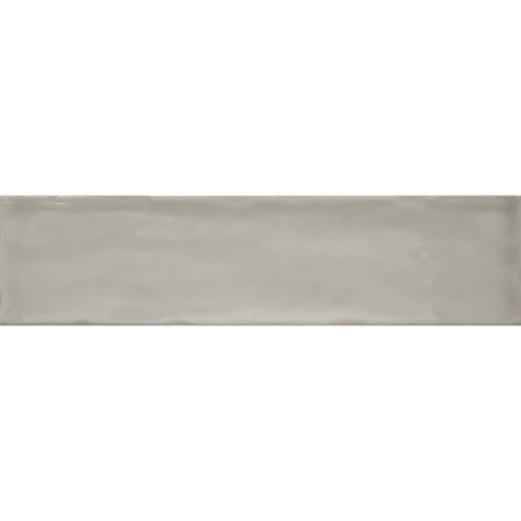 Terravito Corvato wandtegel - 7.5x30cm - 8.5mm - Rechthoek - Overig - glans grijs SW1595575