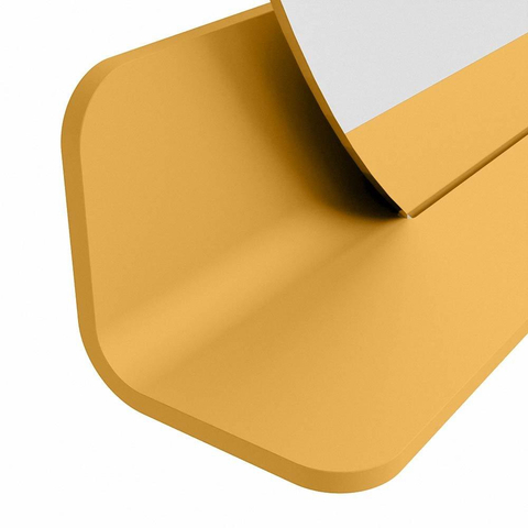 Mondiaz SPOT miroir – Ø 100 cm – avec tablette – Ocher (jaune) SW1235566