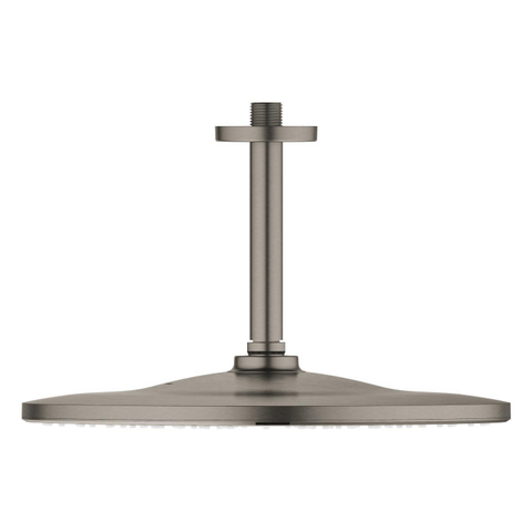 Grohe Rainshower Mono 310 Hoofddouche - 31cm - 1 straalsoort - plafondarm 14.2cm - brushed hard graphite (antraciet) SW1077367
