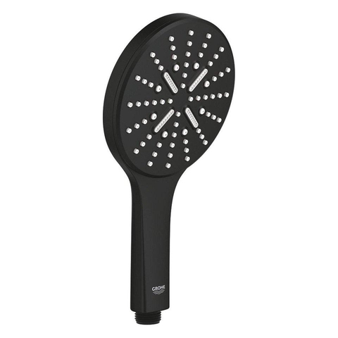 Grohe Grohtherm 1000 Performance Doucheset - douchekraan - glijstang - ronde handdouche - doucheslang - phantom black (zwart) SW1204266