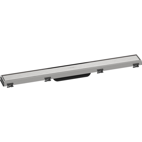 Hansgrohe RainDrain Match Douchegoot - 70cm - hoogte verstelbaar frame - brushed stainless steel SW1590422
