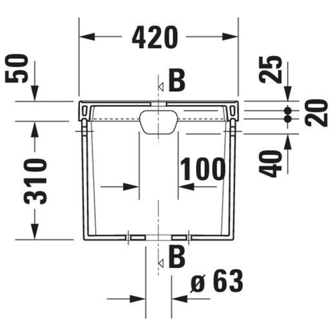 Duravit Serie 1930 Reservoir - 42x36x17cm - dualflush - inclusief Binnenwerk - wit 0293334