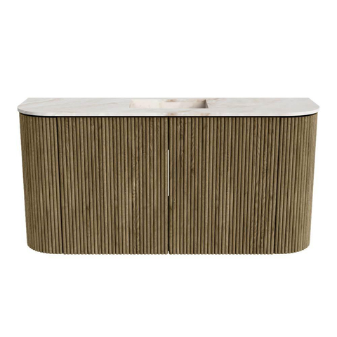 Mondiaz JOYA-DLUX Meuble WC 83,2 cm - arrondi à gauche et à droite couleur Dusk - Lavabo FAYE position Centrale Sans trou de robinet couleur Frappe. SW1423142