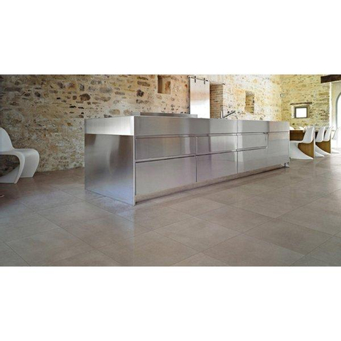 ÉCHANTILLON Ceralto Mavira Oak Carrelage sol et mur 120x120cm 6mm rectifié R9 grès cérame Steel SW912899