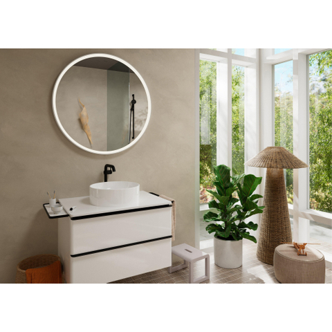Hansgrohe Tecturis s Eengreeps wastafelkraan - 240 Fine - coolstart - voor waskommen - met afvoerplug - mat zwart SW918773