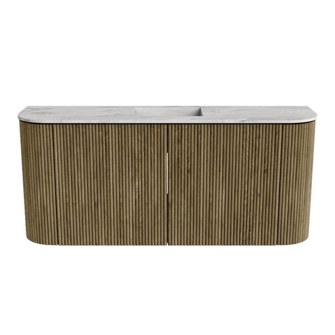 Mondiaz JOYA-DLUX 93.2cm toiletmeubel - ronding links en rechts kleur Dusk - Wastafel FAYE positie Midden Zonder kraangat kleur Glace. SW1423215